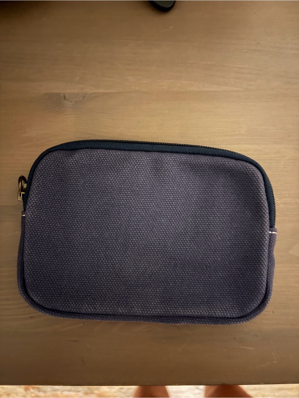 L.L. Bean Navy Canvas travel wallet